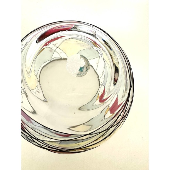 Retired Partylite Mosaic Calypso Glass Votive Holder Rose Bowl - Picture 5 of 10